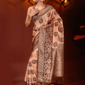 Banarasi Silk Trendy Saree with Zari Work