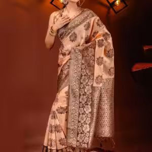 Banarasi Silk Trendy Saree with Zari Work
