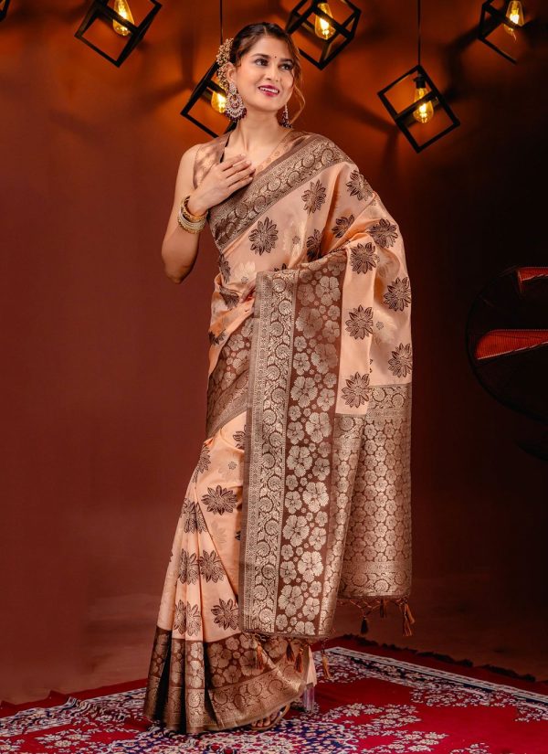 Banarasi Silk Trendy Saree with Zari Work
