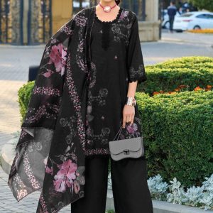 Black Cotton Salwar Suit