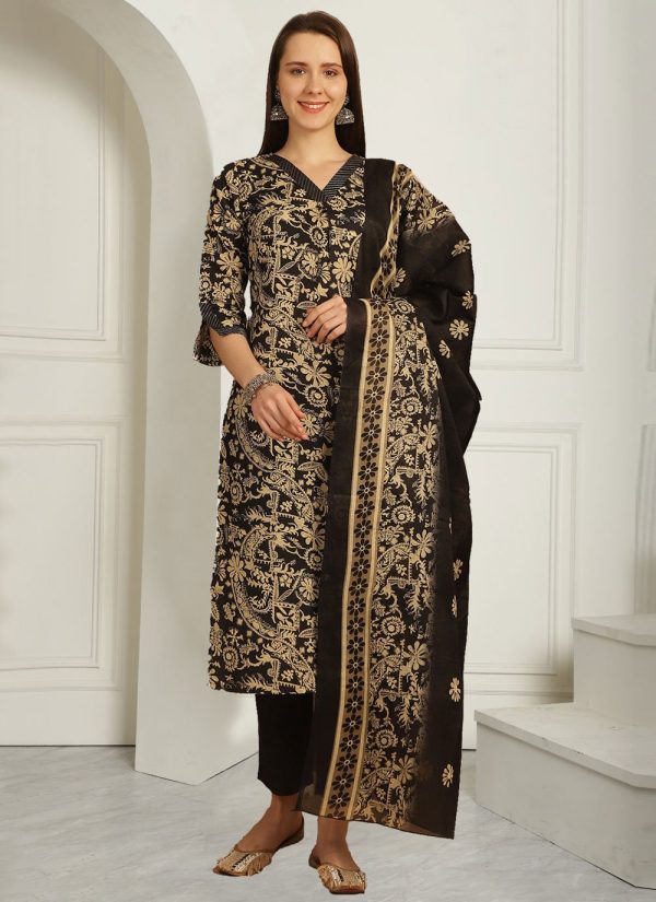 Cotton Readymade Salwar Suit with Print Work
