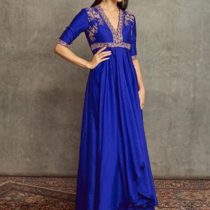 Embroidered Art Silk Casual Kurti