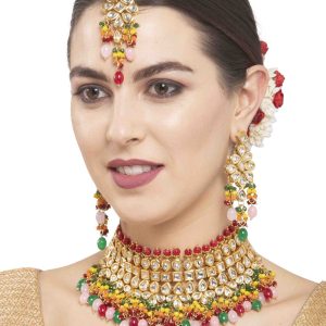 Gold Engagement Necklace Set