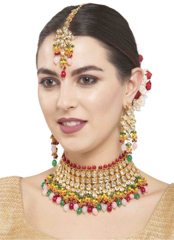 Gold Engagement Necklace Set