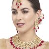 Gold Stone Work Necklace Set