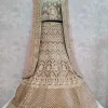 Grey Velvet Embroidered Work Lehenga Choli