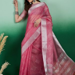 Khadi Classic Sari with Jacquard Work
