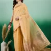 Khadi Traditional Saree with Jacquard and Woven Work