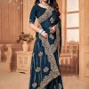 Morpeach Crepe Silk Trendy Saree