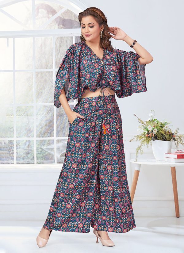 Multi Colour Silk Print Work Casual Kurti for Ceremonial