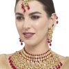 Necklace Set Stone Work in Gold