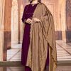 Picturesque Purple Art Silk Salwar Suit