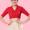 Red Cotton Blouse