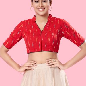 Red Cotton Blouse