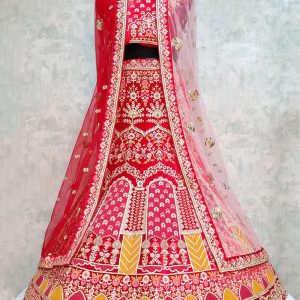 Red Silk Lehenga Choli