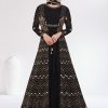 Sterling Black Chinon  Designer Gown