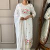 White Rayon Salwar Suit