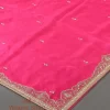 Hot Pink Zardozi Work Dupatta with Mughal Border couturecraze