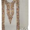 Soul Essence Womens Woollen Kashmiri Embroidery Salwar Suit Material (vch12429, White, Unstiched)