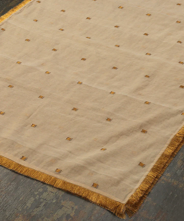 Light Gold Handloom Cotton Tissue Dupatta With Gota Booti And couturecraze Lace Weaver Story brings to you the elegance of the popular Rajasthani craft - Gota Patti ...