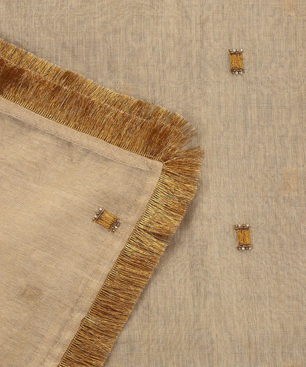 Light Gold Handloom Cotton Tissue Dupatta With Gota Booti And couturecraze Lace Weaver Story brings to you the elegance of the popular Rajasthani craft - Gota Patti ...
