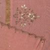 Add elegance to your look with our Pink Silk Dupatta featuring intricate gota patti work and a sheer organza border. Perfect for festive occasions. by couturecraze