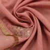 Add elegance to your look with our Pink Silk Dupatta featuring intricate gota patti work and a sheer organza border. Perfect for festive occasions. by couturecraze