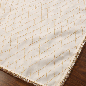 Elevate your ethnic look with our White Organza Dupatta featuring exquisite gota work. Perfect for weddings and festive occasions, this elegant piece adds sophistication to any outfit couturecraze .
