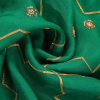 Verdian Green Handloom Organza Dupatta with Hand Embroidered Gota & Zardozi Work with couturecraze. Handmade in India. Elegant traditional attire, priced at ₹15,999. Perfect for festive occasions.