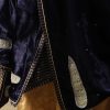 Navy Blue Velvet Doshala with zardozi embroidery and Chanderi tissue border. Luxurious, elegant, and perfect for weddings or festive events. A timeless statement piece.