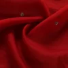 Red Handloom Organza Dupatta with Hand Embroidered Zardozi Motifs and HandCrafted couturecraze