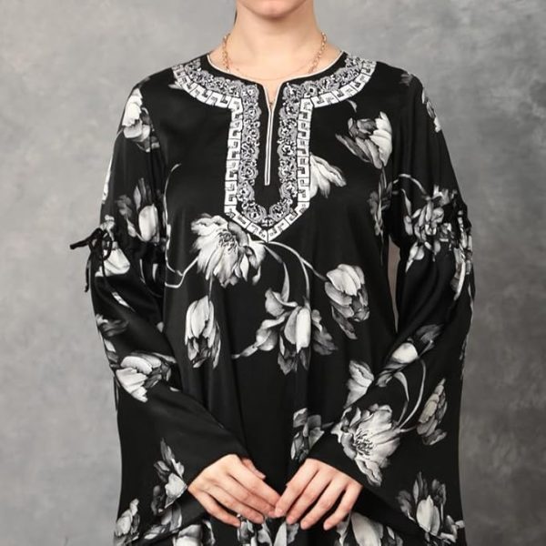 Women's Stylish One Piece Knee Length Dress for Ladies, Black Trendy Kurtas for Ladies, Round Neck, by couturecraze The Women's Stylish One-Piece Knee-Length Dress by CoutureCraze combines elegance with modern flair, offering a versatile choice for various occasions. This dress, designed with a round neck and knee-length cut, provides a chic yet comfortable fit that’s ideal for day or evening wear. The black color adds a classic touch, making it easy to accessorize and style for both formal and casual settings. For those who love traditional wear with a contemporary twist, the trendy black kurta style offers a balance of sophistication and simplicity. Its design works beautifully on its own or paired with accessories for an elevated look. Whether you’re attending a casual gathering or a more formal event, this one-piece dress adapts effortlessly to your style needs. With its timeless black shade and knee-length silhouette, this CoutureCraze dress is an essential addition to any wardrobe, promising both comfort and elegance in one stylish piece Thank you for choosing [couturecraze]! We’re delighted to be part of your style journey. Our handcrafted pieces will bring elegance to your wardrobe, and we’re excited for you to experience the beauty of traditional artistry. What’s Next? While we package your order, consider these ways to enhance your shopping experience with us: Browse Our Styling Guides: Discover expert tips for pairing your dupatta with various outfits for different occasions. Explore New Arrivals: Check out our latest collection of dupattas, sarees, and accessories to complete your look. Visit Our Blog for Style Inspiration: Gain insights into the rich heritage of handloom and embroidery while learning about our artisans' craft. Stay Connected To stay updated on our latest collections, styling tips, and special offers, follow us on Instagram and Facebook. Join our community and be inspired by beautiful traditional wear! Instagram: couture craze Facebook: couture craze YouTube: couture craze Thank you for your support! We look forward to seeing how you style your new dupatta! Questions or Assistance? Our customer support team is here for you! Feel free to contact us anytime with questions about your order or visit our Contact Us page for more information. Thank you for supporting traditional craftsmanship!