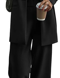 PRETTY GARDEN Women's 2024 Fall Two Piece Outfits Blazer Jacket and Wide Leg Pants Pockets Business Casual Suit Sets by Couturecraze The PRETTY GARDEN Women's 2024 Fall Two-Piece Outfits featuring a Blazer Jacket and Wide-Leg Pants by CoutureCraze is the perfect combination of sophistication and comfort, ideal for business casual settings. This chic set is designed to elevate your style, offering a modern take on classic office wear. The blazer jacket boasts a tailored, structured design, while the wide-leg pants provide a relaxed yet professional fit, creating a seamless and flattering silhouette. Both pieces are designed to complement each other, making this  Thank you for choosing [couturecraze]! We’re delighted to be part of your style journey. Our handcrafted pieces will bring elegance to your wardrobe, and we’re excited for you to experience the beauty of traditional artistry. What’s Next? While we package your order, consider these ways to enhance your shopping experience with us: Browse Our Styling Guides: Discover expert tips for pairing your dupatta with various outfits for different occasions. Explore New Arrivals: Check out our latest collection of dupattas, sarees, and accessories to complete your look. Visit Our Blog for Style Inspiration: Gain insights into the rich heritage of handloom and embroidery while learning about our artisans' craft. Stay Connected To stay updated on our latest collections, styling tips, and special offers, follow us on Instagram and Facebook. Join our community and be inspired by beautiful traditional wear! Instagram: couture craze Facebook: couture craze YouTube: couture craze Thank you for your support! We look forward to seeing how you style your new dupatta! Questions or Assistance? Our customer support team is here for you! Feel free to contact us anytime with questions about your order or visit our Contact Us page for more information. Thank you for supporting traditional craftsmanship!