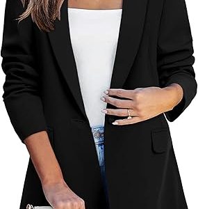 Oyamiki Oversized Blazer for Women Long Sleeve Open Front Lapel Business Casual Blazers and Dress Jackets with Pockets The Oyamiki Oversized Blazer for Women is a stylish and versatile piece that effortlessly combines comfort and sophistication. Designed with a long sleeve and open-front style, this blazer offers a chic, relaxed fit. Its oversized silhouette is perfect for layering over other outfits, giving you a modern yet polished appearance. Whether you're wearing it to the office or a casual brunch, this blazer is sure to elevate your look. In addition to its stylish appearance, the Oyamiki blazer is practical. Featuring pockets, it allows you to carry small essentials like your phone or wallet, all while maintaining a sleek, professional style. The lapel collar adds a refined touch, perfect for both business and casual settings. With its open-front design, you can easily pair it with a range of outfits—from trousers to dresses, creating multiple looks with ease. Made from lightweight, durable fabric, the blazer ensures comfort throughout the day without compromising structure. The business casual design makes it ideal for various occasions, from work meetings to a relaxed evening out. Its oversized fit provides a laid-back yet chic vibe, while the tailored lapel maintains a formal edge. Thank you for choosing [couturecraze]! We’re delighted to be part of your style journey. Our handcrafted pieces will bring elegance to your wardrobe, and we’re excited for you to experience the beauty of traditional artistry. What’s Next? While we package your order, consider these ways to enhance your shopping experience with us: Browse Our Styling Guides : Discover expert tips for pairing your dupatta with various outfits for different occasions. Explore New Arrivals: Check out our latest collection of dupattas, sarees, and accessories to complete your look. Visit Our Blog for Style Inspiration: Gain insights into the rich heritage of handloom and embroidery while learning about our artisans' craft. Stay Connected To stay updated on our latest collections, styling tips, and special offers, follow us on Instagram and Facebook. Join our community and be inspired by beautiful traditional wear! Instagram: couturecraze Facebook: couturecraze YouTube: couturecraze Thank you for your support! We look forward to seeing how you style your new dupatta! Questions or Assistance? Our customer support team is here for you! Feel free to contact us anytime with questions about your order or visit our Contact Us page for more information. Thank you for supporting traditional craftsmanship!