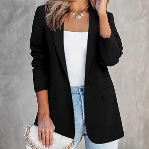 Oyamiki Oversized Blazer for Women Long Sleeve Open Front Lapel Business Casual Blazers and Dress Jackets with Pockets The Oyamiki Oversized Blazer for Women is a stylish and versatile piece that effortlessly combines comfort and sophistication. Designed with a long sleeve and open-front style, this blazer offers a chic, relaxed fit. Its oversized silhouette is perfect for layering over other outfits, giving you a modern yet polished appearance. Whether you're wearing it to the office or a casual brunch, this blazer is sure to elevate your look. In addition to its stylish appearance, the Oyamiki blazer is practical. Featuring pockets, it allows you to carry small essentials like your phone or wallet, all while maintaining a sleek, professional style. The lapel collar adds a refined touch, perfect for both business and casual settings. With its open-front design, you can easily pair it with a range of outfits—from trousers to dresses, creating multiple looks with ease. Made from lightweight, durable fabric, the blazer ensures comfort throughout the day without compromising structure. The business casual design makes it ideal for various occasions, from work meetings to a relaxed evening out. Its oversized fit provides a laid-back yet chic vibe, while the tailored lapel maintains a formal edge. Thank you for choosing [couturecraze]! We’re delighted to be part of your style journey. Our handcrafted pieces will bring elegance to your wardrobe, and we’re excited for you to experience the beauty of traditional artistry. What’s Next? While we package your order, consider these ways to enhance your shopping experience with us: Browse Our Styling Guides : Discover expert tips for pairing your dupatta with various outfits for different occasions. Explore New Arrivals: Check out our latest collection of dupattas, sarees, and accessories to complete your look. Visit Our Blog for Style Inspiration: Gain insights into the rich heritage of handloom and embroidery while learning about our artisans' craft. Stay Connected To stay updated on our latest collections, styling tips, and special offers, follow us on Instagram and Facebook. Join our community and be inspired by beautiful traditional wear! Instagram: couturecraze Facebook: couturecraze YouTube: couturecraze Thank you for your support! We look forward to seeing how you style your new dupatta! Questions or Assistance? Our customer support team is here for you! Feel free to contact us anytime with questions about your order or visit our Contact Us page for more information. Thank you for supporting traditional craftsmanship!
