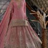 lehenga: Designer pink gold embroidered bridal lehenga set with dupatta, CoutureCraze 2025