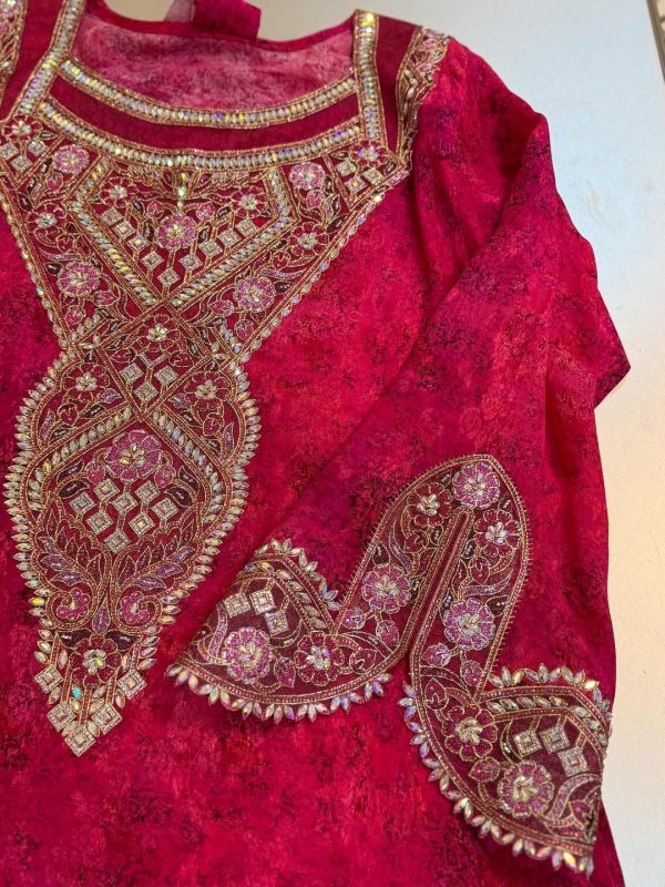 Red Embroidered Ethnic Dress for Women | Festive & Wedding Wear | India 2025 Collection
