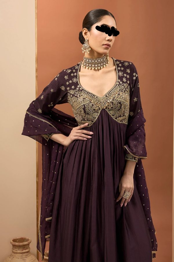 Buy Embroidered Anarkali Gown Online in India – Designer Party Wear & Wedding Collection | Couturecraze