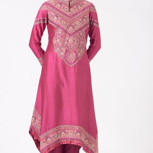 Pink Embroidered Kurta Set