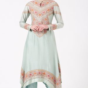 Powder Blue Embroidered Kurta Set