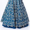 Blue embroidered lehenga set with beadwork and sequins for bridal and festive wear from CoutureCraze
