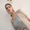 Ivory embroidered lehenga set with floral sequin work bridal wedding outfit for women